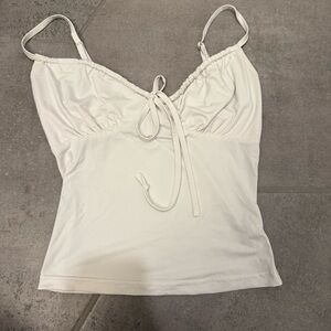 Princess Polly White Tie-Front Top